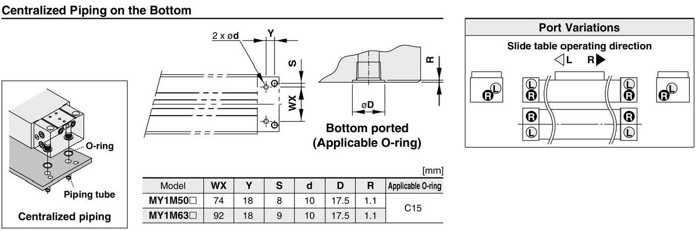 6 drawing dimension MY1M rodless pneumatic cylinder.jpg