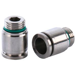 KQG2S stainless steel pneumatic inner hexagon straight in connector